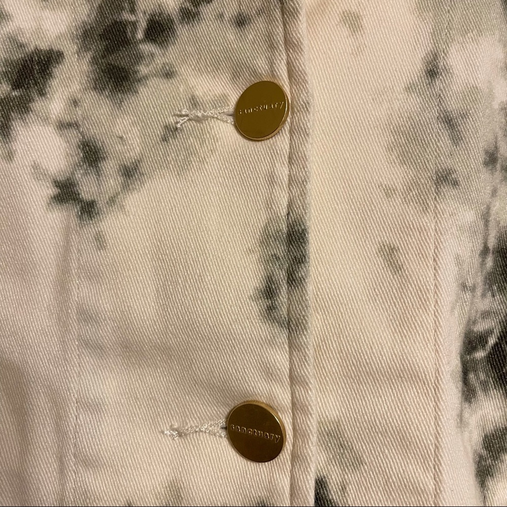 Sanctuary Jayden Tie Dye Cotton Blend Trucker Jacket - Picture 5 of 11